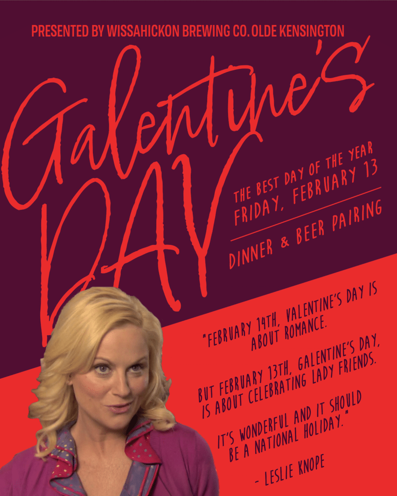 wissahickon Olde Kensington galentine's day beer pairing dinner